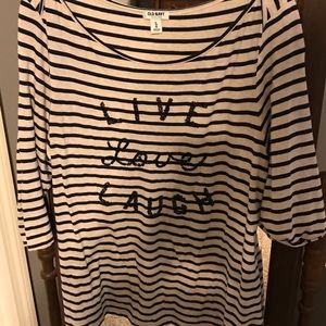 Live, Laugh, Love tee from Old Navy, XL